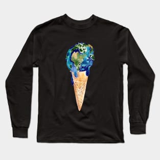 Summer is hot - the earth is melting Long Sleeve T-Shirt